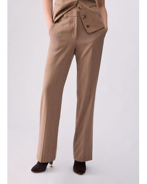 Liu Jo Pantalones Rectos - Marrón