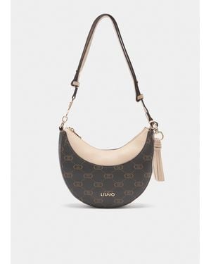 Liu Jo Hobo-Tasche Mittelgroß Mit Logo - Weiß