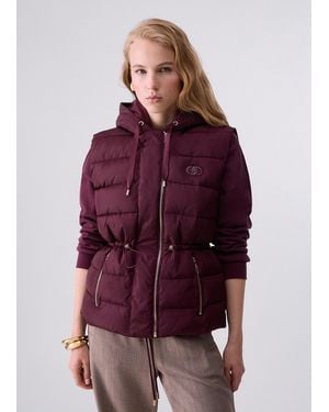 Liu Jo Chaqueta Corta Acolchada De Nylon - Morado