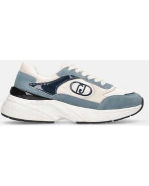 Liu Jo Baskets En Daim Et Nylon - Blanc