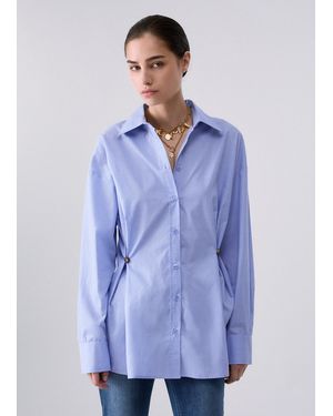 Liu Jo Camisa De Popelina - Azul