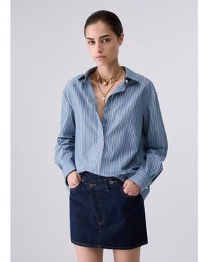 Liu Jo Camisa Con Inserto De Encaje - Azul