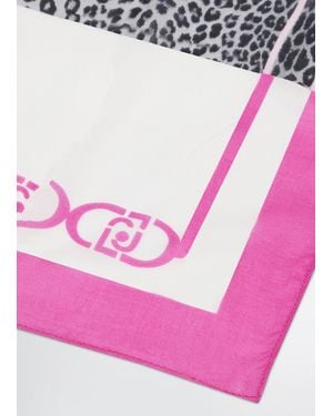 Liu Jo Foulard Animalier - Rosa