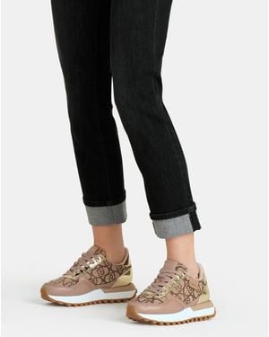 Liu Jo Liu Jo Sneakers Avec Monogramme Jacquard - Rose