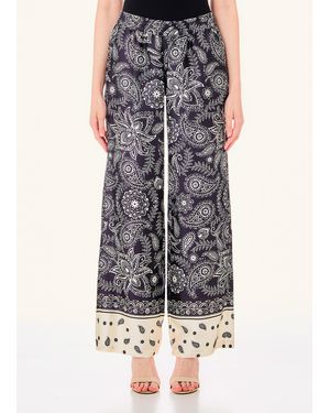 Liu Jo Liu Jo Pantaloni In Raso Stampato - Grigio