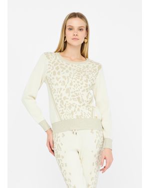 Liu Jo Liu Jo Maglia Animalier - Bianco