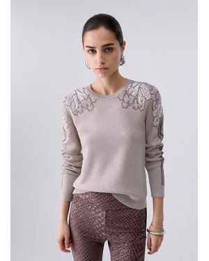 Liu Jo Suéter Jacquard - Gris