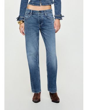 Liu Jo Jeans Cropped Taille Basse - Bleu