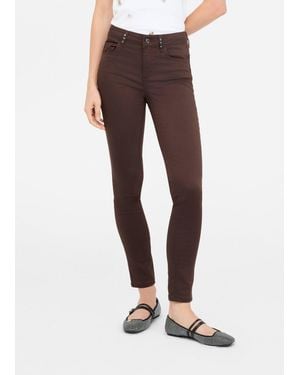 Liu Jo Liu Jo Pantaloni Skinny Con Pietre Gioiello - Marrone