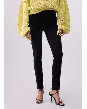 Liu Jo Skinny-Hose Mit Hohem Bund - Schwarz