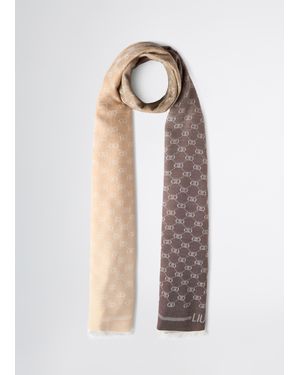 Liu Jo Liu Jo Pashmina Monogram Jacquard - Bianco