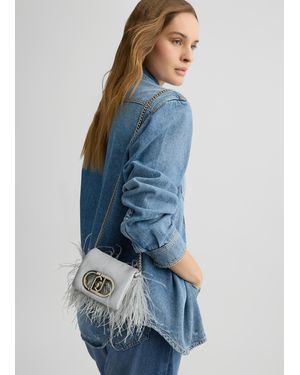 Liu Jo Liu Jo Mini Borsa Lapuffy Con Piume - Blu