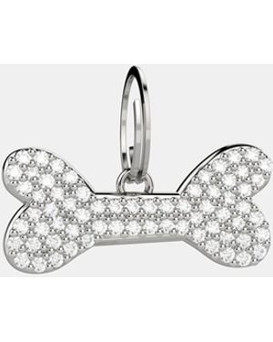 Liu Jo Medaglietta Osso Con Strass - Bianco