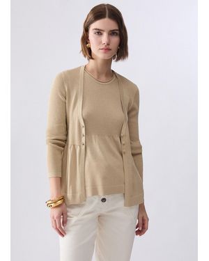 Liu Jo Pull En Lamé - Neutre