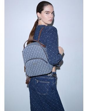 Liu Jo Mochila Monograma En Denim - Azul