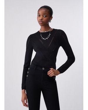 Liu Jo Stricktop Mit Cut-Out - Blau