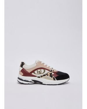 Liu Jo Zapatillas Con Detalles De Pelo De Poni - Blanco