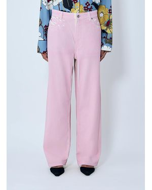 Marni Denim Trousers - Pink