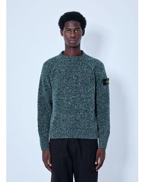 Stone Island Knitted Crewneck Sweater - Blue