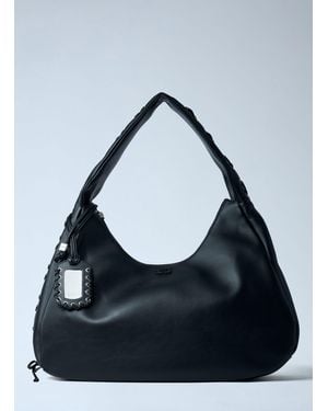 Ganni Xxl Hobo Shoulder Bag - Blue