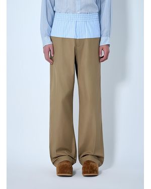 Dries Van Noten Wide-Leg Trousers With Elasticated Waistband - Multicolour
