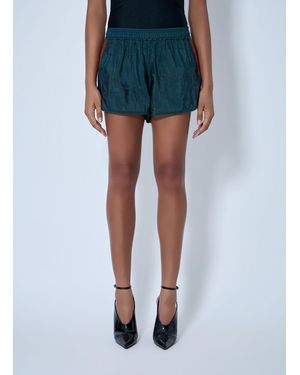 Saint Laurent Elasticated Waist Shorts - Blue