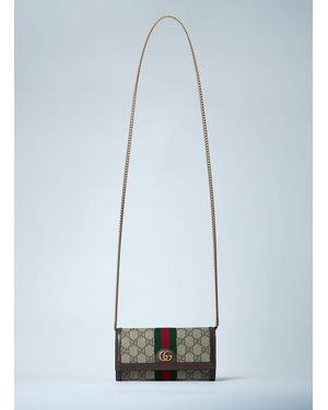 Gucci Ophidia Wallet On Chain - Blue