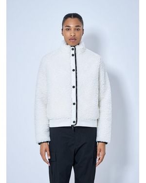 Moncler Diamond-Quilted Padded Cardigan - White