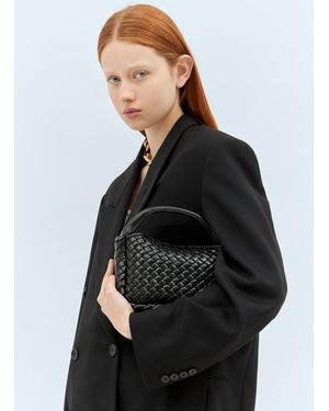 Bottega Veneta Intrecciato Handbag - Black