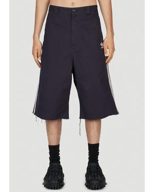 BALENCIAGA X ADIDAS Baggy Denim Shorts - Blue