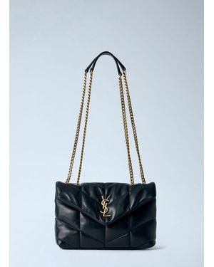 Saint Laurent Toy Puffer Shoulder Bag - Blue