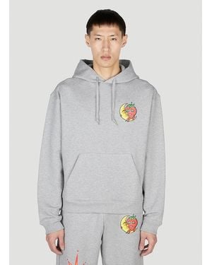 Sky High Farm Printed Hooded Sweatshirt - Grey