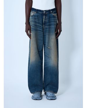 Acne Studios Distressed Five-Pocket Jeans - Blue