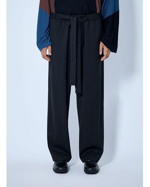 Kiko Kostadinov Laan Gathered Trousers - Blue