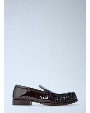 Dries Van Noten Patent Leather Loafers - White