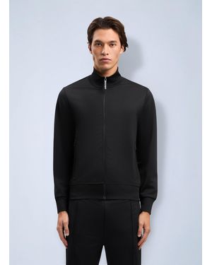 Palm Angels Curved Logo Track Jacket - Black