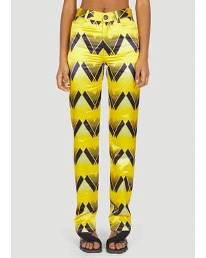 MERYLL ROGGE Graphic Print Pants - Yellow