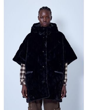 Moncler Reversible Hooded Cape - Blue
