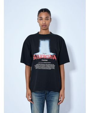 Balenciaga The Door Oversized T-Shirt - Blue