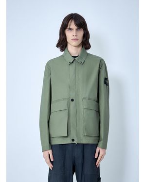 Stone Island Cotton Twill Field Jacket - Green