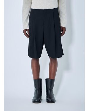 The Row Sayed Wool Shorts - Blue