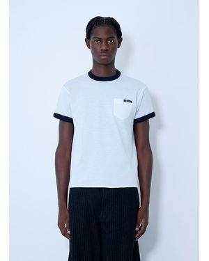 Prada Logo Motif T-Shirt - White