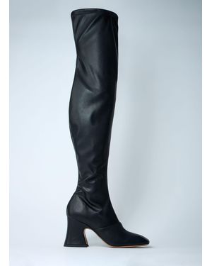 Chloé Janis Leather Boots - Blue