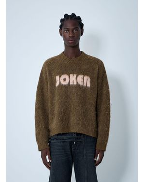 Martine Rose Brushed Mohair Sweater - Brown