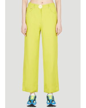 Stella McCartney Maxi Button Trousers - Yellow