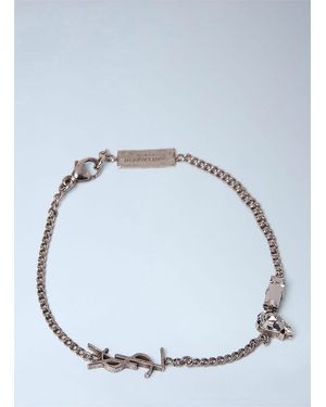 Saint Laurent Cassandre Charm Bracelet - Blue