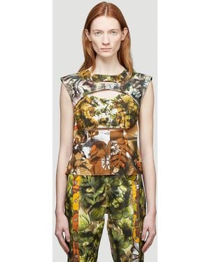 Rave Review Harley Flower Top - Green