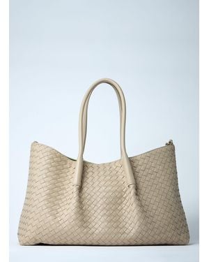 Bottega Veneta Large Pinacoteca Handbag - Blue