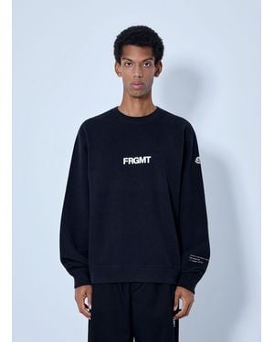 Moncler X Fragment Hiroshi Fujiwara Logo Print Sweatshirt - Blue