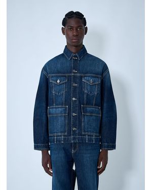 Jean Paul Gaultier Cut.Out Denim Jacket - Blue